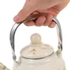 Dinnerware Sets Kitchen Water Kettle Enamel Heating Pot Vintage Teakettle Household Boiling