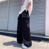 メンズパンツレッドダッチティックヒップホップの男性