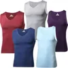 Summer Mens Casual Tank Tops płynne oddychane lodowe jedwabne kamizelki kamizelki sportowe