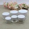 Storage Bottles 30G Transparent Glass Bottle/ Jar For Cream/gel/essence/moisturizer/serum/mask Cream Art Nail Packing Aluminum/plastic Lid