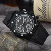 Nieuwe heren Watch Quartz Designer horloge rubberriem roestvrij staal polshorloge mode luxe geschenk waterdichte hoge kwaliteit horloges de luxe