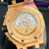 Designer AP Wrist Watch Royal Oak Offshore Series Mens Watches 42mm Diameter Precision Steel 18K Rose Gold Gentleman Leisure Luxury Watch 26470or.OO.A002CR.01