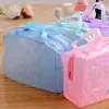 Storage Bags 5 Color Waterproof PVC Cosmetic Bag Women Transparent Organizer For Makeup Pouch Compression Travelling Bath