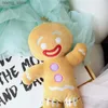 Pluxh Dolls Gingerbread Man Man Plush Doll Sofa Decoração