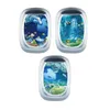 Bath Mats 2x3pcs Anti Slip Tub -klistermärken Underwater World Dusch Sticker för pooler Dekor