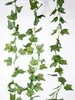 7pcs Ivy Simulation Vine Grüne Pflanze Rebe Home Dekoration Schatten Grüne Streifen Dekoration Künstliche Rebe 240408