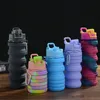 500 ml Creative Silicone pliant Water Cup Outdoor Portable Water Bottle Sports de grande capacité Portable Water Bottle 240409