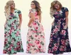 2019 Bloemprint boho strandjurk vrouwen lange maxi jurk zomer damesjurken jurken korte mouw avond feestvrouw jurk casual vesti8620516