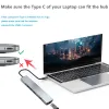 Hubs USB C Hub Tipo C Splitter su HDMI 4K Thunderbolt 3 Adattatore per laptop stazione docking con PD SD TF RJ45 per MacBook Air M1 iPad Pro