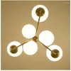 Chandeliers Modern Glass Ball Chandelier For Living Room Bedroom Dining Kitchen Pendant Lights Home Decoration Indoor Lighting Fixtures