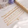 I colpi di pasta fritta catena a farfalla dorata Crystal Multiley Bracciale a 6 pezzi Set di manici per manici da donna