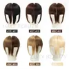 Menselijk haar pony 3 clips 3D stomp geknipt natuurlijke haar pony boven klip in hair extensions non-remy 2.5x4.5 zwart bruin blond 240415