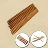 Aigne de pull 55 pcs 11 tailles à double pointe en bambou à tricot en bambou lisse pour les accessoires d'outils d'artisanat de bricolage 240411