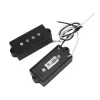 Cables FLEOR PB Electric Bass Guitar Pickup 4 Strings P Bass Pickups Alnico 5 Black