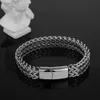 Tidal Polishing Flow Magnetic Backle Bracelet en acier en acier en acier inoxydable