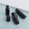 Botellas de almacenamiento 50/100pcs/lote 5 ml Matte Black Essential Bottle Rollable Rollable en perfume Cosmética de rodillos de vidrio Frost