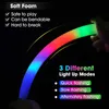 30/50/70pc LED Glow Sticks Colorful RGB Glow Foam Stick Cheer Tube Dark Light For Xmas Birthday Wedding Halloween Party Supplies 240401