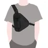 Torby w talii funkcjonalna taktyczna torba na klatkę piersiową dla kobiety moda kamizelka hip -hopowa pakiet streetwearu unisex trójkąt