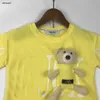 Studi per bambini di lusso Design tasca da tasca orso estivo abiti da design per bambini dimensioni 90-150 cm t-shirt e pantaloncini 24pril 24pril