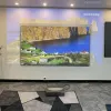 72 "- 120" tum 16: 9 Pet Crystal ALR Anti-Light Projection Screen med smal ram för hemmabio UST-projektor