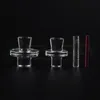 ベラッキー2つのスタイルフル溶接喫煙コントロールタワーTerp Slurper Quartz Banger with Quartz Cap Ruby Quartz Pillar