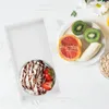 Plattor Plastfack Återanvändbar mellanmål Frukter Plattan Dessert Dekorativ brödhållare Portable Servering Home Storage Tray