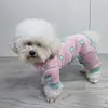 Vestuário de vestuário de cachorro pm pijamas de pm pijamas roupas de inverno para carrinhos de estimação, roupa de cachorro de cachorro casaco yorkie poodle bichon pente