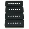 Câbles Dopro 4pack Cream / Noir Plastique P90 Pamion de guitare Soapar Covers Soap Bar Pickup Cover avec espacement des poteaux 115/16 "(49,2 mm)