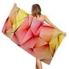 Towel Beach Bath Geometric Hawaiian Wind Skirt Digital Fashion Printing Double-sided Velvet Quick-drying