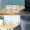 3D LED Digital Alarm Clock Wall Clock Desk Alarm ClockTatetEtemperature for Home KitchenOffice 240408