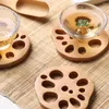 Bordmattor Mugg Pad Lotus Root Wood Waasters Dekorativa isoleringskuddar för hemmakontor Kaffeblommor Kakor Dricksdesigner