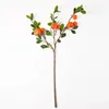 Fleurs décoratives 7 Imitation orange ornements meubles de fruits en mousse avec des feuilles branche fausses