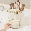 Depolama Kutuları Makyaj Organizatörü Çekmeceli 360 Derece Dönen Kozmetik Kutu Soyunma Masası Banyo Ofis Cilt Bakımı