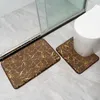 Tappeti da bagno set di moquette da bagno tongdi set 3d cobblestone mobile corallo in velluto morbido doccia elastico assorbente sop decorazione non slip per