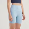 Pantaloncini per motociclisti spandex ad alta vita, cortometraggi di yoga morbido da allenamento a allenamento per palestra soft palestra cortometrali