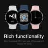 時計W28 Pro Redondo SmartWatch Men NFC BTコール女性のためのワイヤレス充電ラウンドスクリーン8 Proスマートウォッチ