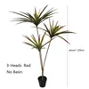 90120cm kunstmatige Dracaena planten nepplastic palmbladeren cycas plant voor huis binnen tuin decor tropisch potten 240407