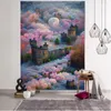 Tapissries 3D Dream Landscape Decoration Tapestry Wallpaper Hemma vardagsrum