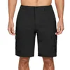 Heren shorts lading halve broek chino short dagelijkse platte voorheren multi -zakken gewone vaste kleur casual casual