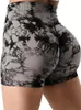 Women 3cece Tiedye Hip Lift Yoga Shorts Ćwiczenia Plisted Planted Planted Planted 240408