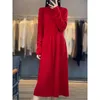 Robes décontractées Tailor Sheep Femme Femme Half Neck Wool Robe Sweater Slim Fit Fashion Tricot Automne et Hiver Pullover