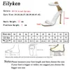 Eilyken Summer Peep Teen High Heel Sandalen Sexy Buckle Riem riem Enkle-wrap Ladies Club Women Stripper Shoes 240415