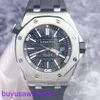 AP Wrist Watch Montre Royal Oak Offshore Series 15703st Black Plate Précision Steel Sports Mens Automatic Mecking Diving Watch