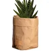 収納袋クラフト紙植木鉢洗濯可能なバッグ多目的カバー防水冷蔵庫バスケット