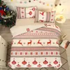 寝具セットaggcualボヘミアンクリスマスセット高級キッズポリエステルホームかわいいベッドカバーフルサイズのテキスタイル装飾