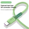 1m/1.5m/2m Silicona líquida Datos USB Cable Tipo-C Cable de carga rápida 3A Cable colorido Cable USB Tipo C Línea para Samsung Xiaomi Huawei con caja de venta minorista