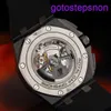 Highend AP запястье Watch Королевское дуб серии серии автоматического механического кованого ковата углерода 44 -миллиметровый дисплей Временный дисплей Керамический кольцо.