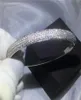 Merk Fashion Pave instelling 300 stks Diamant stokbrood Bracelet Big Shinning Bangle For Women Wedding Accessaries 7991958