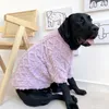 Vestuário para cães de vestuário médio e grande capa/inverno com suéter de lã de coral Labrador Doberman Acessórios de fantasia colete colete