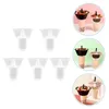 Disposable Cups Straws 5 Sets Beverage Fruit Juice And Bowl Snack Holder French Fries Storage Milk Tea PP Without Lids